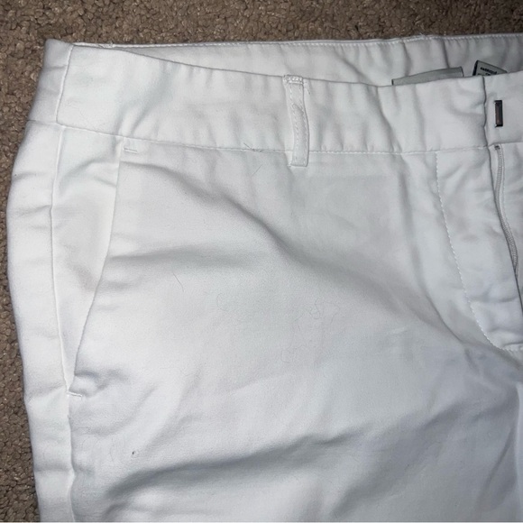 Adrienne Vittadini White Cropped Chinos Size 12 - Picture 4 of 8